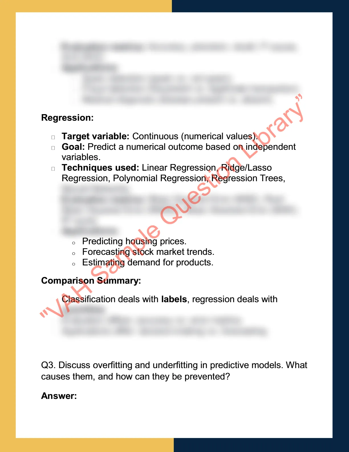 COMP 7620 – Data Mining and Predictive Models 2
